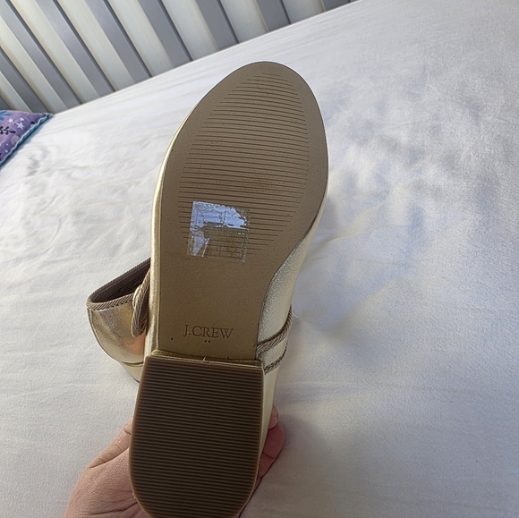 Crewcuts Metallic Gold Kids Dress Shoes Size 11 NWT - Picture 10 of 12